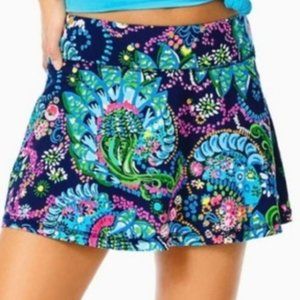 Lilly Pulitzer Aila Luxletic Skort Take Me to the Sea size Large NWT